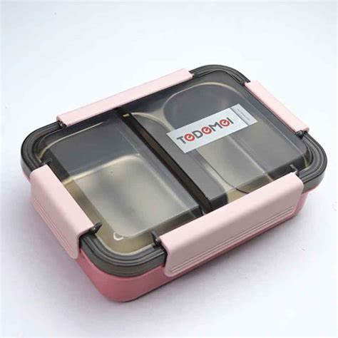 Tedemei Two Layers Stainless Steel Lunch Box, Food Container 